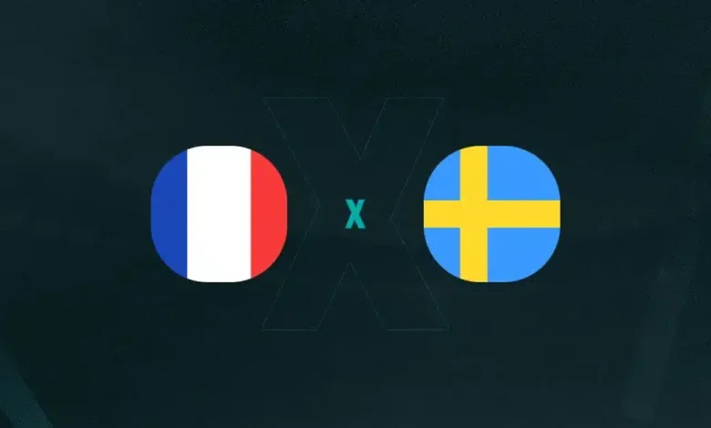 Escudos de França x Suécia