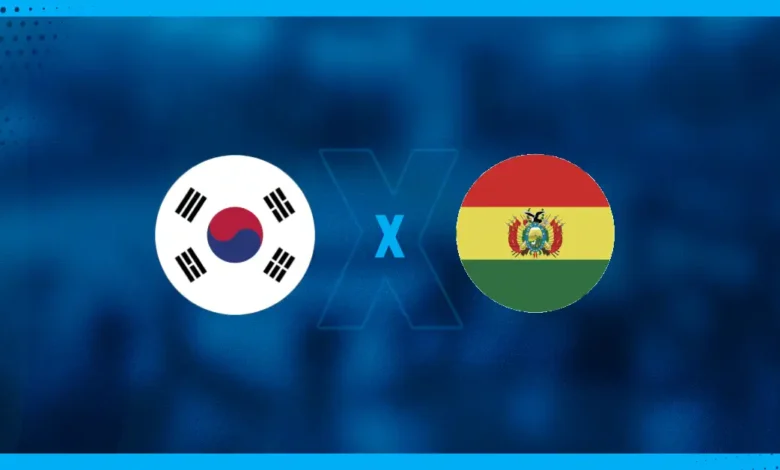 Bandeiras de Coreia do Sul x Bolívia
