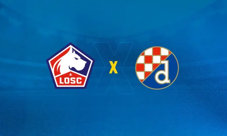 Escudos de Lille x Dinamo Zagreb