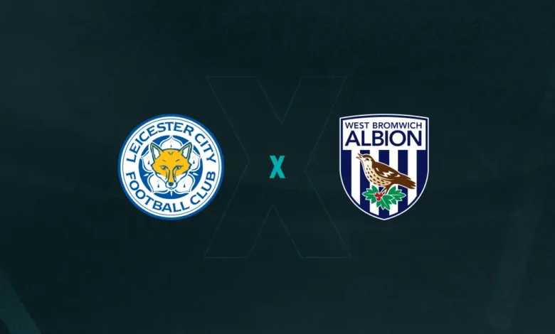Escudos de Leicester e West Bromwich, que duelam pela Championship